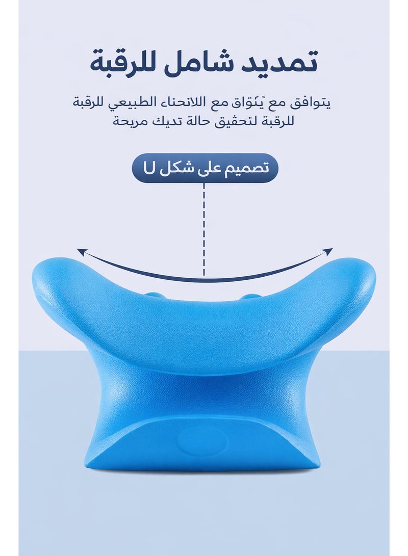 دائرة مربعة وسادة شدّ الرقبة العنقية بتصميم هندسي – دعم انحناء الرقبة لتخفيف الضغط وتحسين المحاذاة - Image 4